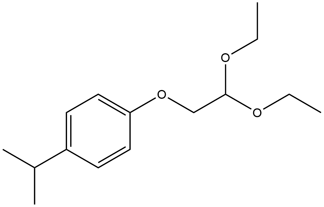 1-(2,2-Diethoxyethoxy)-4-(1-methylethyl)benzene Structure