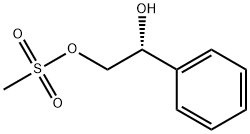 1,2-Ethanediol, 1-phenyl-, 2-methanesulfonate, (1R)- 구조식 이미지