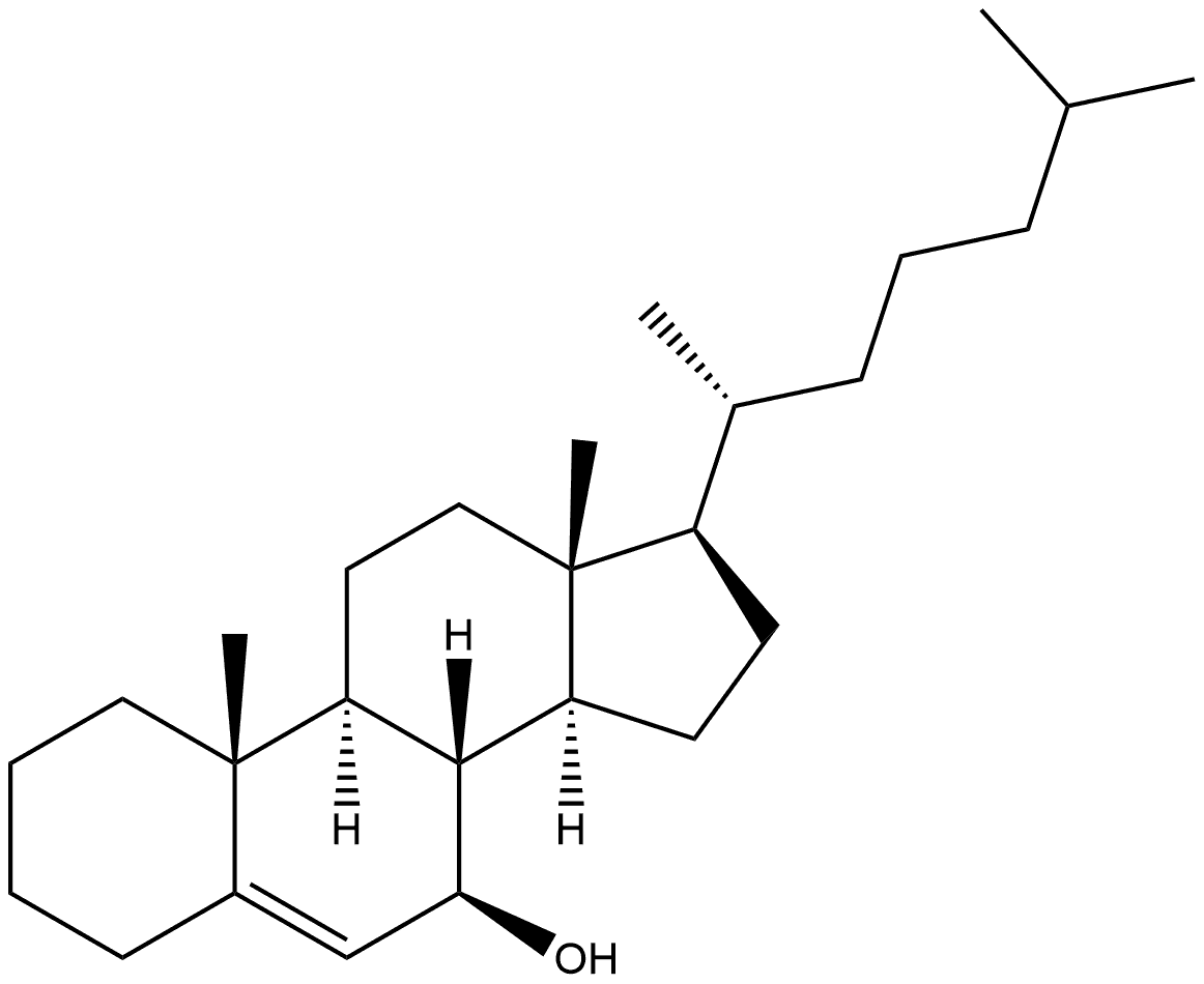 Cholest-5-en-7-ol, (7β)- Structure