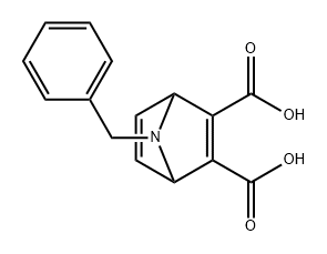 7-Azabicyclo[2.2.1]hepta-2,5-diene-2,3-dicarboxylic acid, 7-(phenylmethyl)- Structure