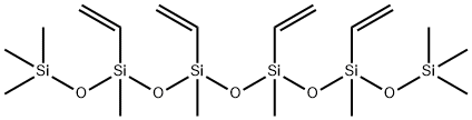 Hexasiloxane, 3,5,7,9-tetraethenyl-1,1,1,3,5,7,9,11,11,11-decamethyl- 구조식 이미지