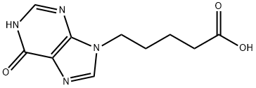 5-(6-Oxo-3H-purin-9(6H)-yl)pentanoic acid Structure