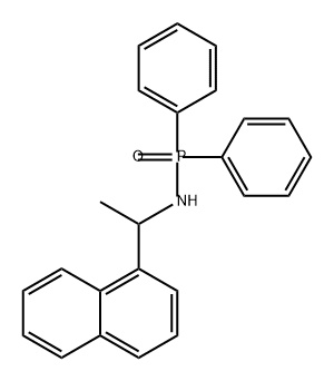 Phosphinic amide, N-[1-(1-naphthalenyl)ethyl]-P,P-diphenyl- 구조식 이미지