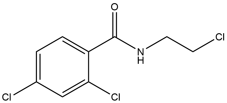 2,4-Dichloro-N-(2-chloroethyl)benzamide Structure