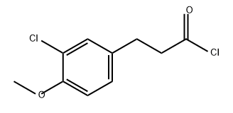 Benzenepropanoyl chloride, 3-chloro-4-methoxy- Structure