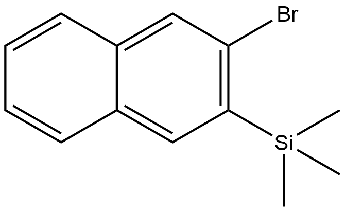 Naphthalene, 2-bromo-3-(trimethylsilyl)- Structure