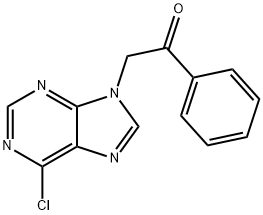 Ethanone, 2-(6-chloro-9H-purin-9-yl)-1-phenyl- Structure