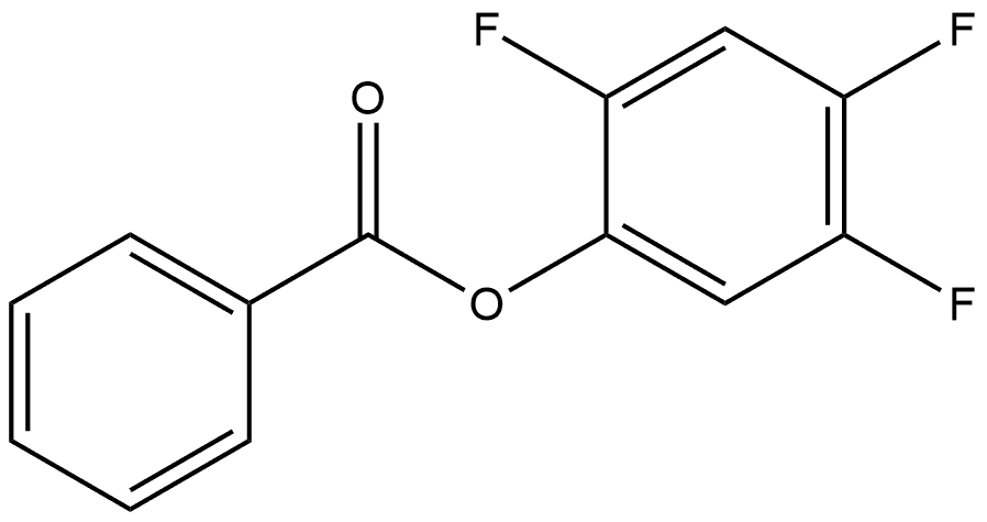 Phenol, 2,4,5-trifluoro-, 1-benzoate Structure