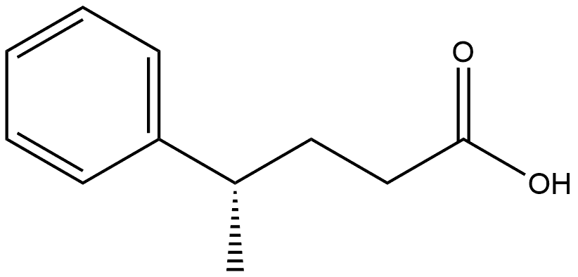 Benzenebutanoic acid, γ-methyl-, (γS)- Structure