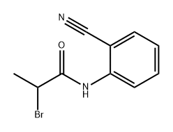 Propanamide, 2-bromo-N-(2-cyanophenyl)- Structure