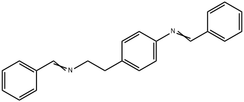 Benzeneethanamine, N-(phenylmethylene)-4-[(phenylmethylene)amino]- 구조식 이미지