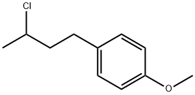 Benzene, 1-(3-chlorobutyl)-4-methoxy- 구조식 이미지