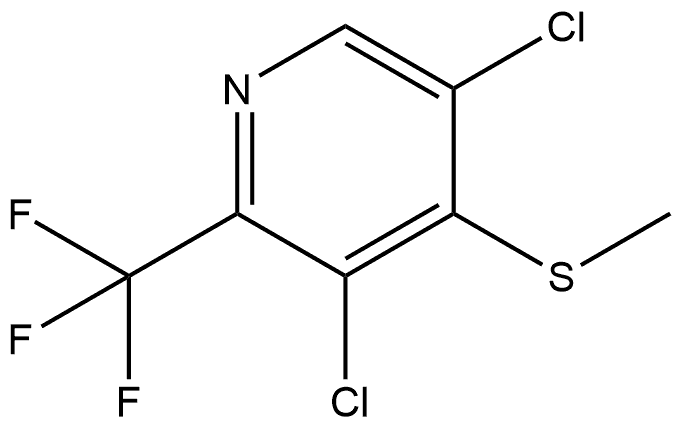 3,5-Dichloro-4-(methylthio)-2-(trifluoromethyl)pyridine Structure