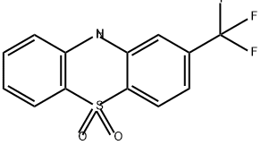 10H-Phenothiazine, 2-(trifluoromethyl)-, 5,5-dioxide Structure