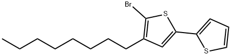 2,2'-Bithiophene, 5-bromo-4-octyl- Structure