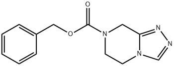 1,2,4-Triazolo[4,3-a]pyrazine-7(8H)-carboxylic acid, 5,6-dihydro-, phenylmethyl ester Structure