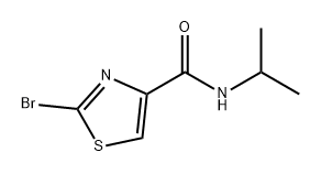 4-Thiazolecarboxamide, 2-bromo-N-(1-methylethyl)- Structure