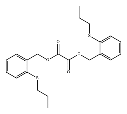 Ethanedioic acid, 1,2-bis[[2-(propylthio)phenyl]methyl] ester Structure