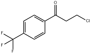 1-Propanone, 3-chloro-1-[4-(trifluoromethyl)phenyl]- 구조식 이미지