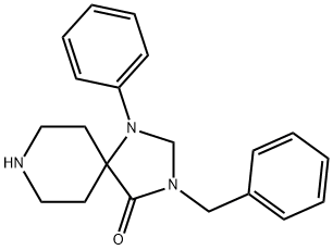 3-Benzyl-1-phenyl-1,3,8-triazaspiro[4.5]decan-4-one Structure