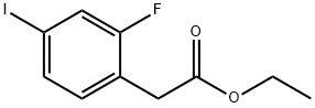 Benzeneacetic acid, 2-fluoro-4-iodo-, ethyl ester Structure