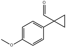 Cyclopropanecarboxaldehyde, 1-(4-methoxyphenyl)- Structure