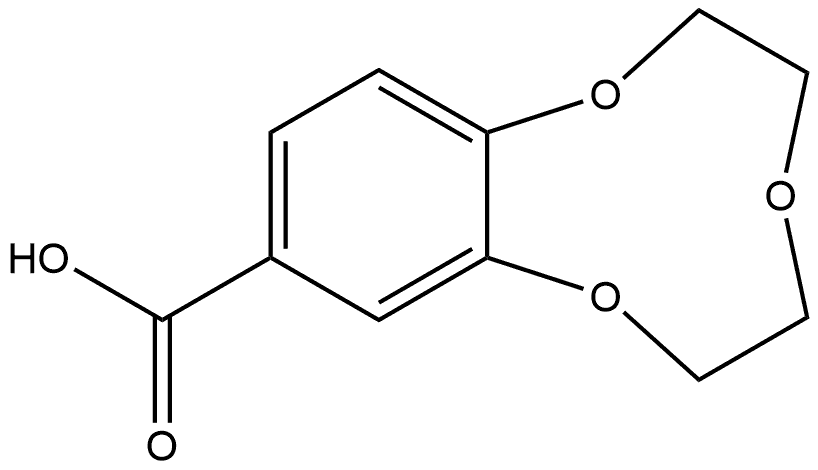 2,3,5,6-Tetrahydrobenzo[b][1,4,7]trioxo
nine-9-carboxylic acid 구조식 이미지