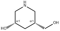 3-Piperidinemethanol, 5-hydroxy-, (3R,5S)-rel- 구조식 이미지