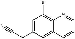 6-Quinolineacetonitrile, 8-bromo- Structure