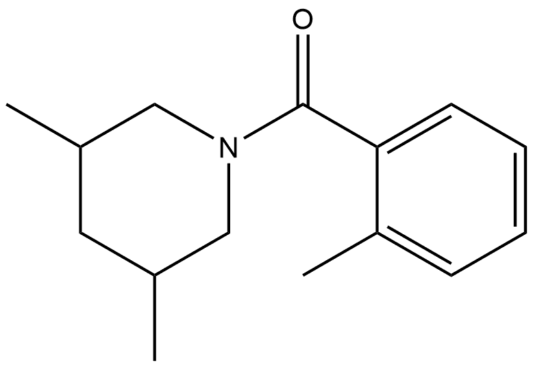 Methanone, (3,5-dimethyl-1-piperidinyl)(2-methylphenyl)- Structure