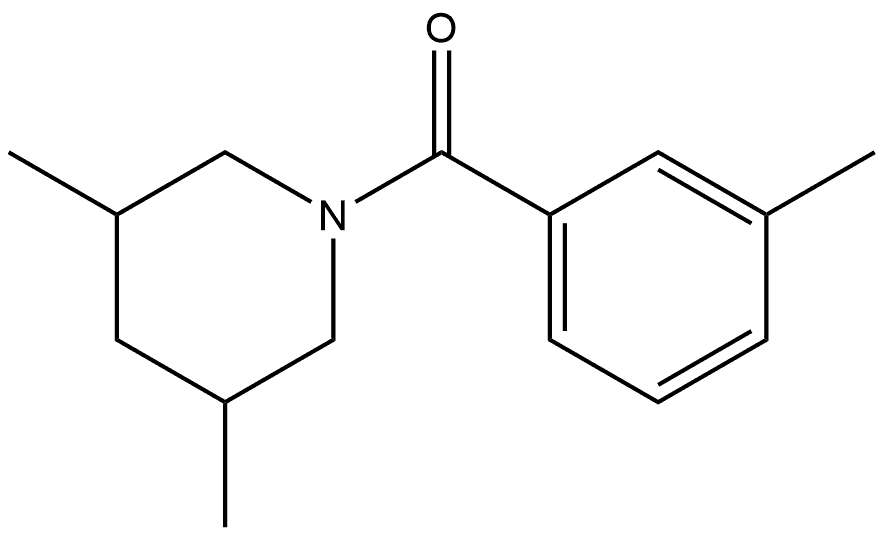 (3,5-Dimethyl-1-piperidinyl)(3-methylphenyl)methanone Structure