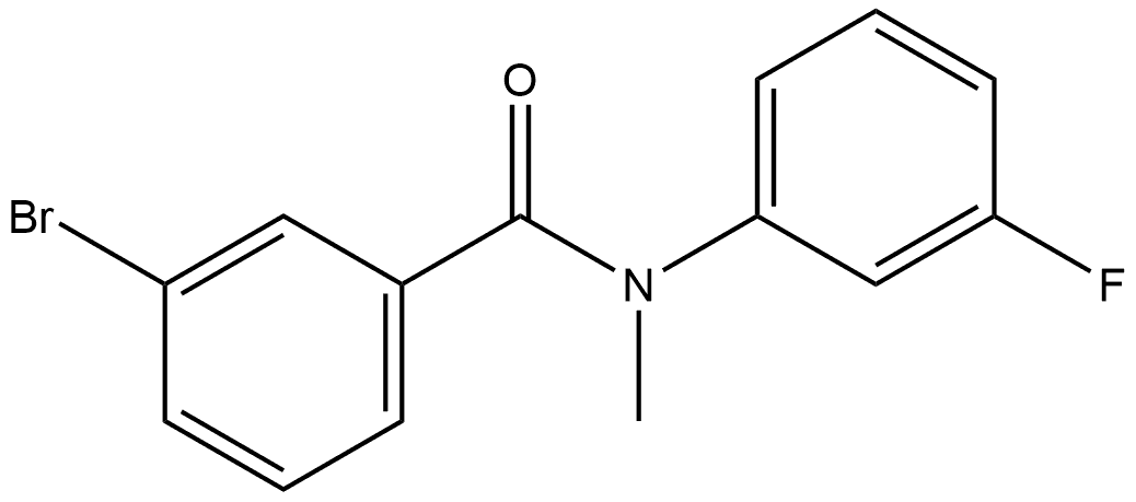 Benzamide, 3-bromo-N-(3-fluorophenyl)-N-methyl- Structure