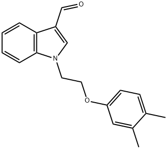 1-[2-(3,4-dimethylphenoxy)ethyl]-1H-indole-3-carbaldehyde Structure