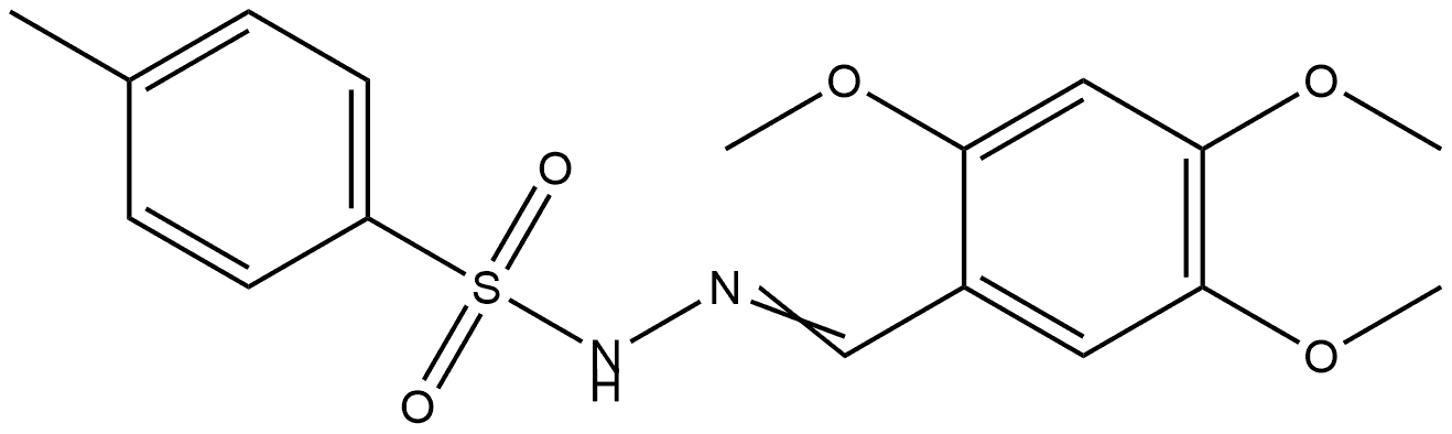 4-Methylbenzenesulfonic acid 2-[(2,4,5-trimethoxyphenyl)methylene]hydrazide Structure