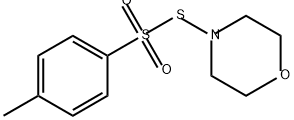 Benzenesulfonothioic acid, 4-methyl-, S-4-morpholinyl ester Structure