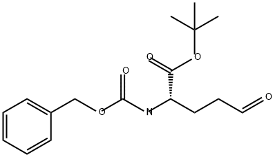 L-Norvaline, 5-oxo-N-[(phenylmethoxy)carbonyl]-, 1,1-dimethylethyl ester Structure