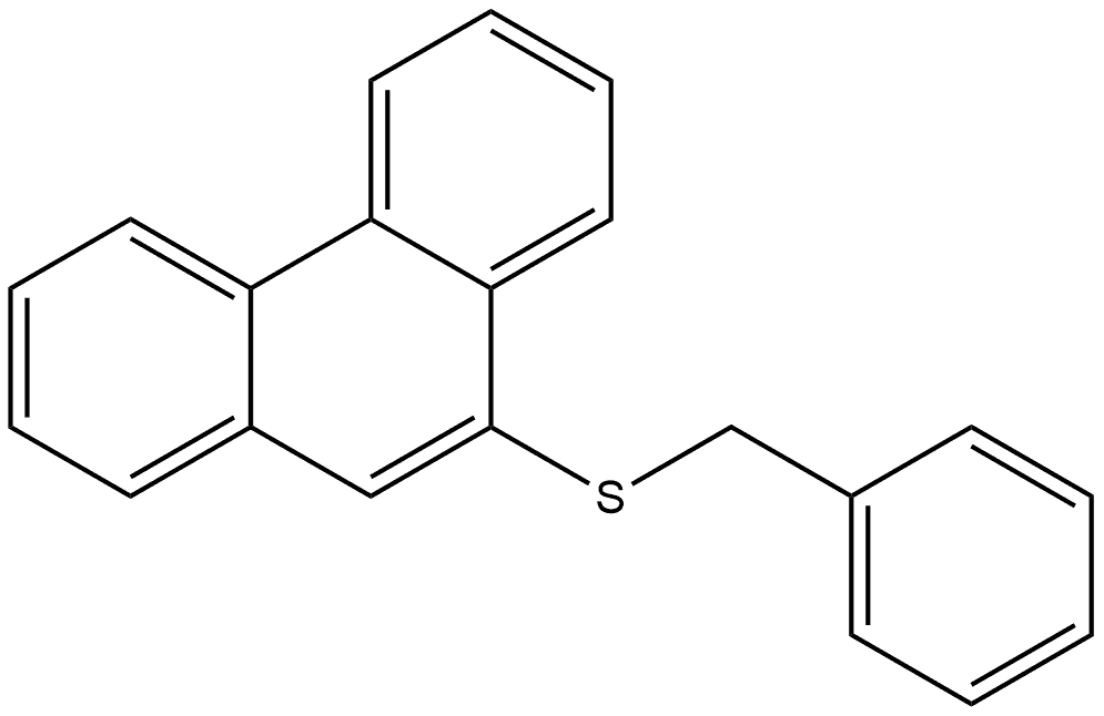 9-[(Phenylmethyl)thio]phenanthrene Structure