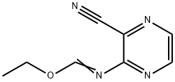 N-(3-cyano-2-pyrazinyl)-Methanimidic acid ethyl ester 구조식 이미지