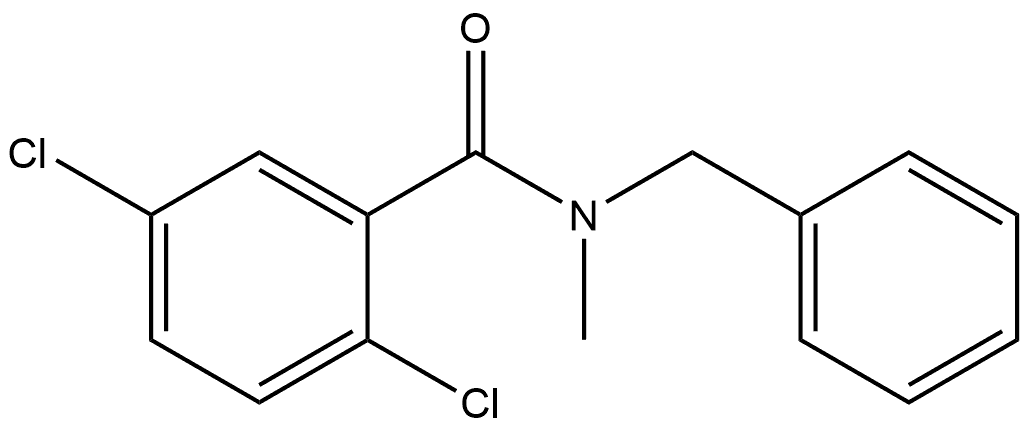 2,5-Dichloro-N-methyl-N-(phenylmethyl)benzamide Structure