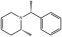 Pyridine, 1,2,3,6-tetrahydro-2-methyl-1-[(1R)-1-phenylethyl]-, (2R)- Structure