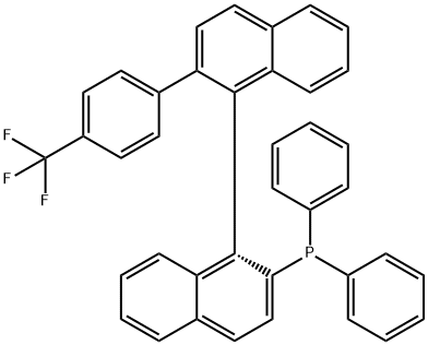 diphenyl(2'-(4-(trifluoromethyl)phenyl)-[1,1'-binaphthalen]-2-yl)phosphane Structure