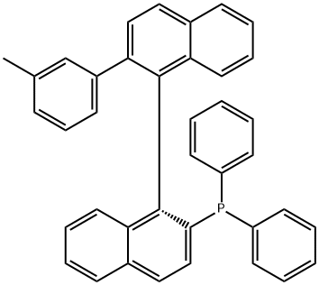 diphenyl(2'-(m-tolyl)-[1,1'-binaphthalen]-2-yl)phosphane Structure