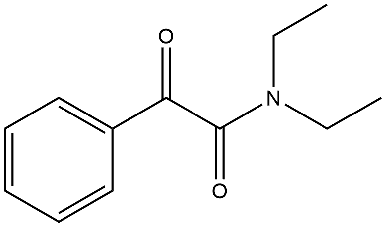 N,N-diethyl-2-oxo-2-phenylacetamide 구조식 이미지