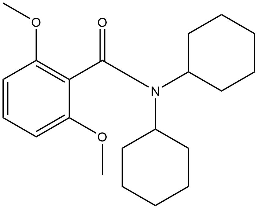 N,N-Dicyclohexyl-2,6-dimethoxybenzamide Structure