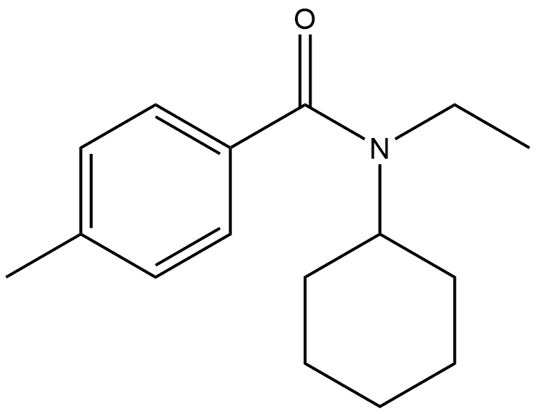 N-Cyclohexyl-N-ethyl-4-methylbenzamide Structure