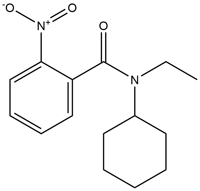 N-cyclohexyl-N-ethyl-2-nitrobenzamide Structure