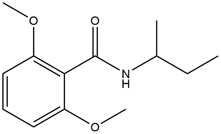 2,6-Dimethoxy-N-(1-methylpropyl)benzamide Structure