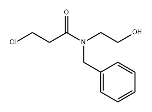 Propanamide, 3-chloro-N-(2-hydroxyethyl)-N-(phenylmethyl)- Structure