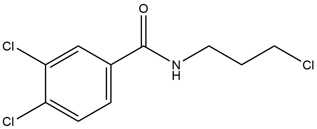 3,4-Dichloro-N-(3-chloropropyl)benzamide Structure