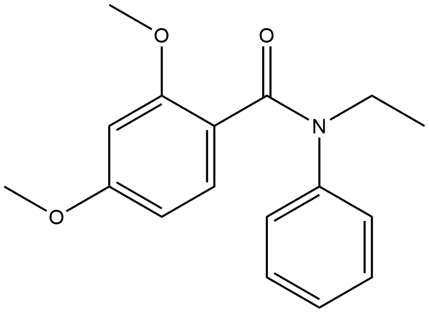 N-Ethyl-2,4-dimethoxy-N-phenylbenzamide Structure